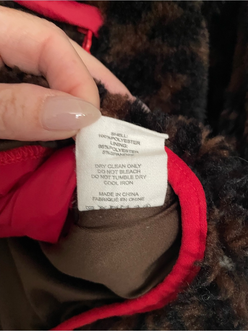 RUMORED - SUN VALLEY SHERPA, leopard print, small/medium - Picture 7 of 7